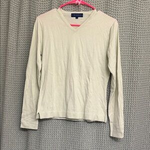 Classic V-Neck Sweater in light green